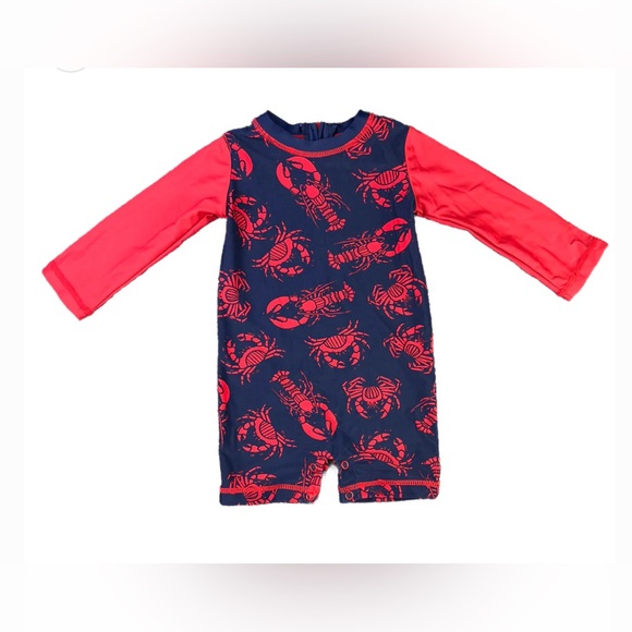 Hatley Long Sleeve Rashguard - Whales Stripes main image 1